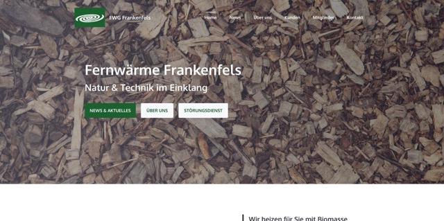 Website der FWG Frankenfels