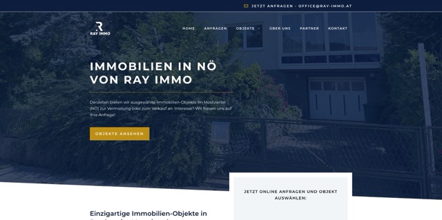 Website von RAY Immo