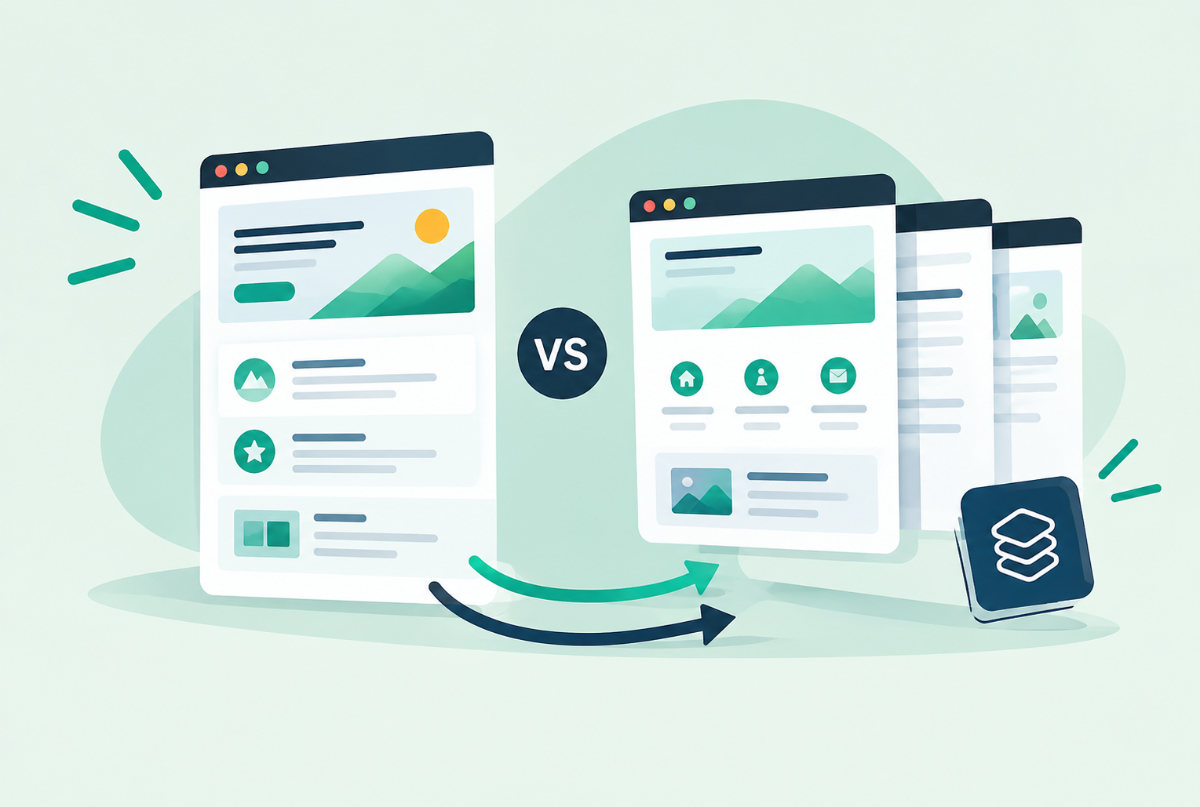 OnePager vs. Multipage-Websites: Was passt zu deinem Business?