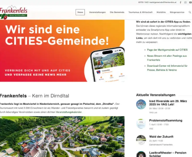 Webdesign für Gemeinden