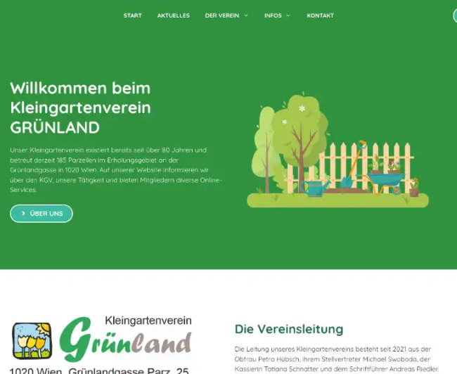 Kleingartenverein Website