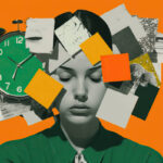 Frau mit Chaos um ihren Kopf als stilvolles Symbolbild für SEO-Fehler beim Website Relaunch